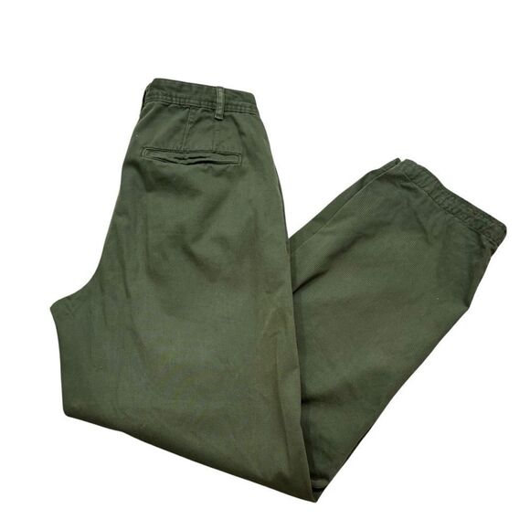 Ladies Free People Army Green High Rise Pleat Front Pants Size 6 - Picture 5 of 11